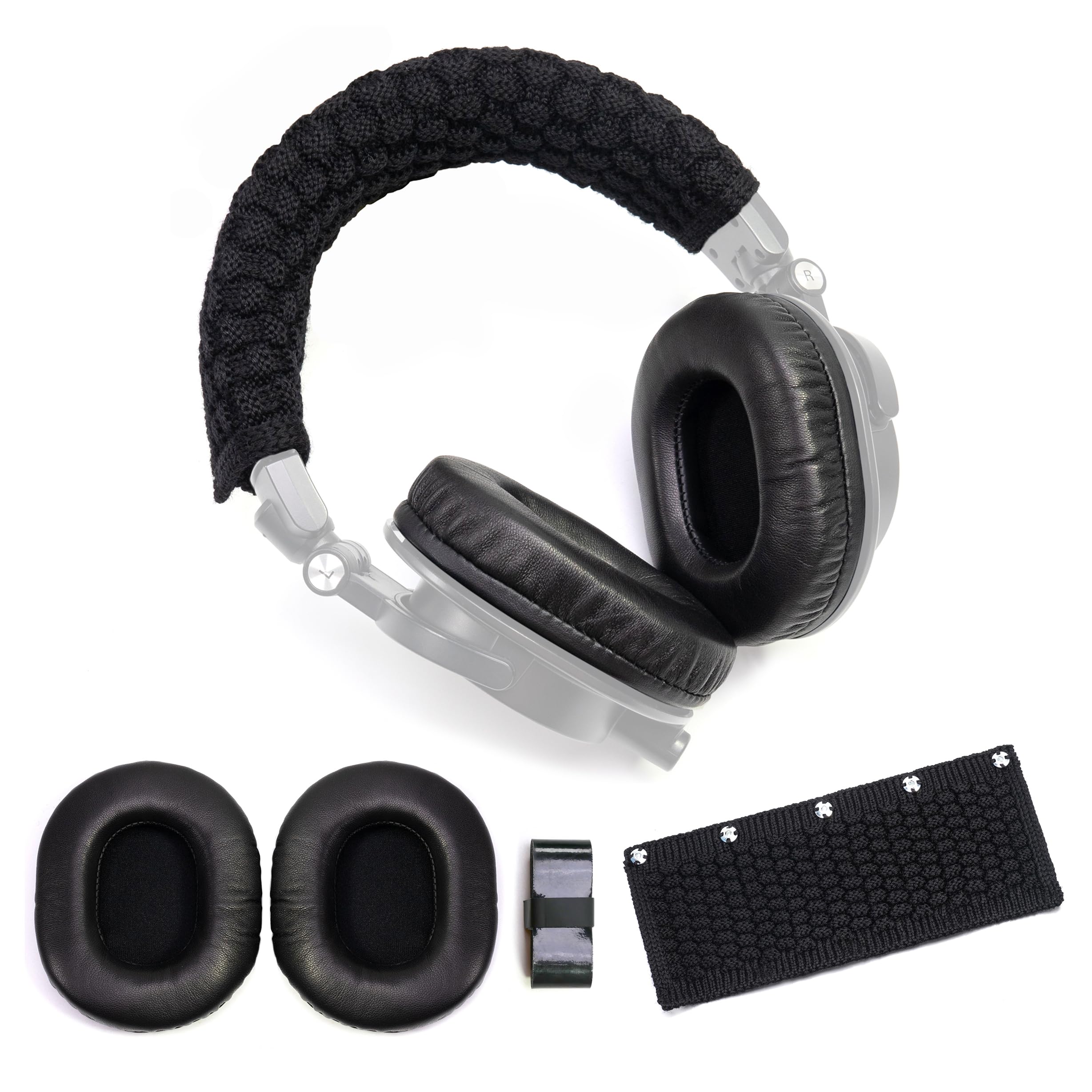 Audio Technica Headphone Ath-M50X - 양가죽 이어 패드 울 헤드밴드 쿠션