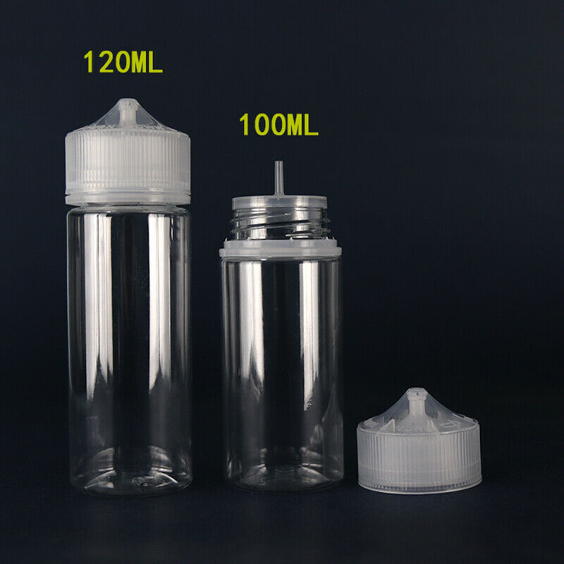 Juice Bottle Dropper - 5pcs 30ml/60ml/100ml/120ml 플라스틱 애완 동물 빈