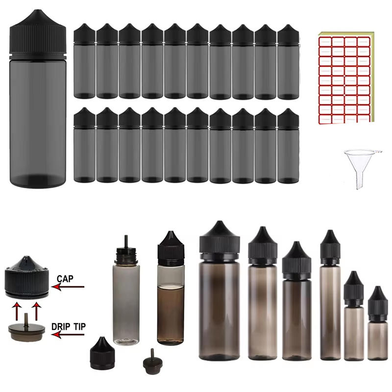 Juice Bottle Dropper - 20 Pcs30-120ml 애완 동물 빈 병