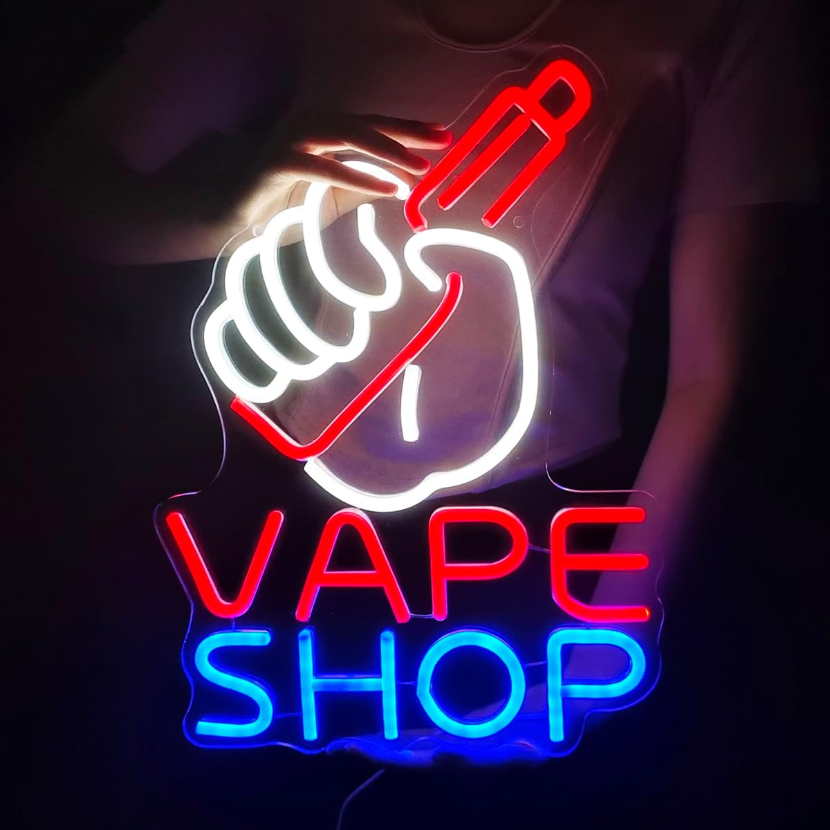 Vaping Store - 베이프샵 네온사인, 스모크샵 LED 조명, 전자담배
