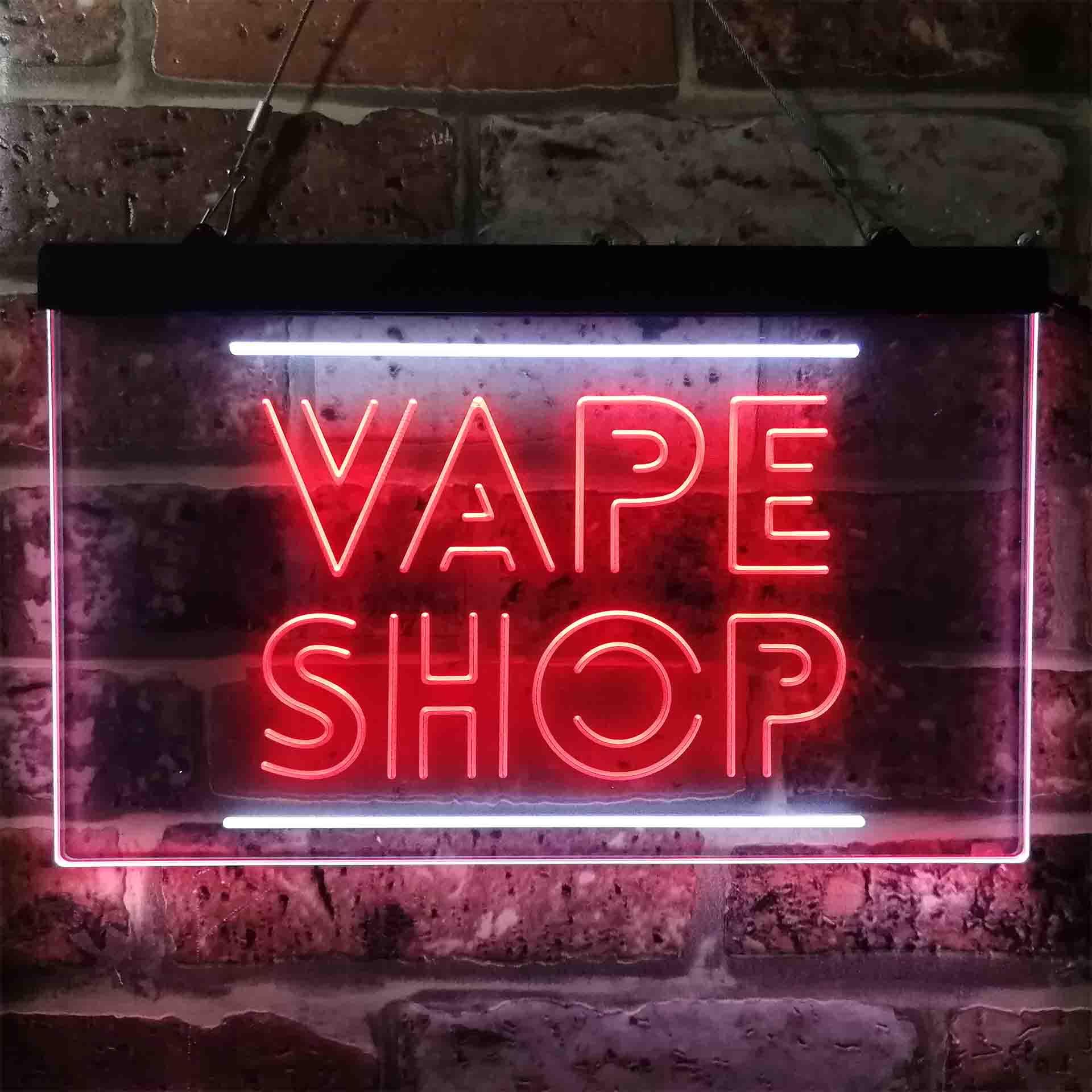 VAPE SHOP 듀얼 컬러 Led 네온 사인 st6- - Vaping Shop 리뷰 및 가격