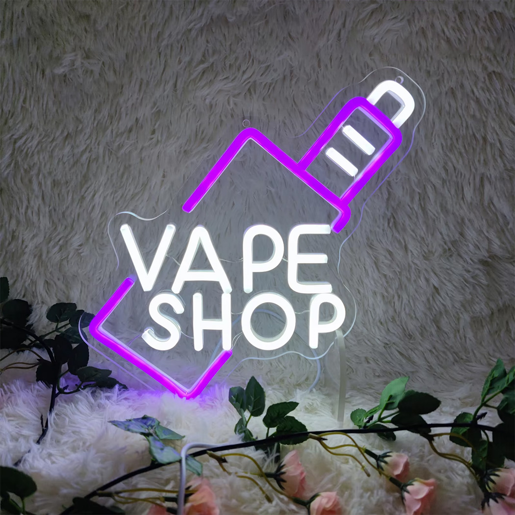 VAPE Shop LED 네온 사인 USB 충전에 적합 - Vaping Shop 리뷰 및 가격