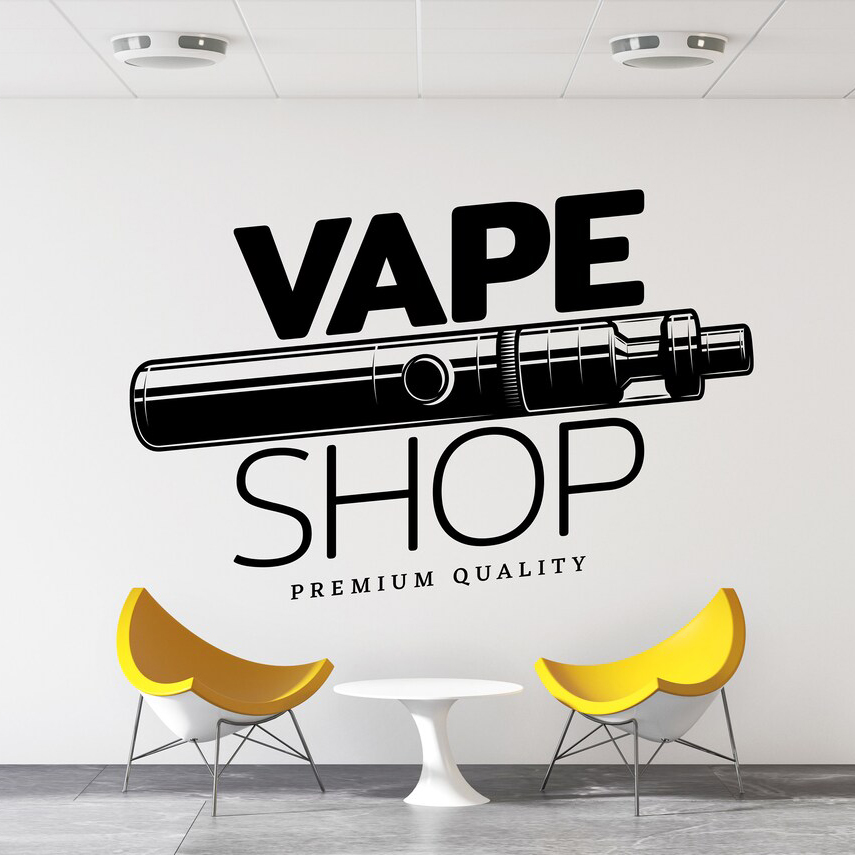 Vape 상점 벽 데칼 창 스티커, 연기 상점 장식 스 - Vaping Store 리뷰 및 가격