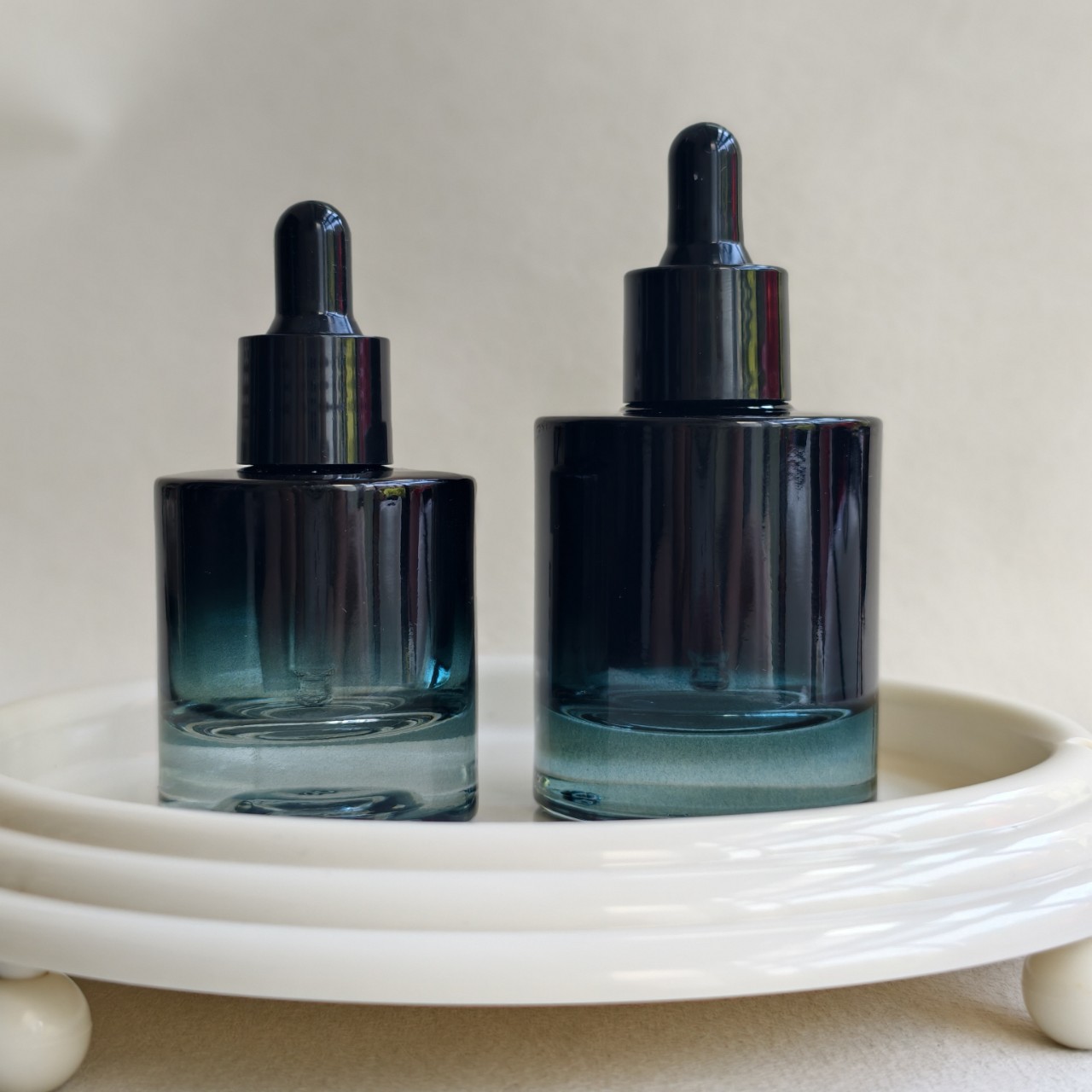 30ml 50ml 향수병 그라데이션 청록색 검정색 플랫 - Juice Bottle Dropper 리뷰 및 가격