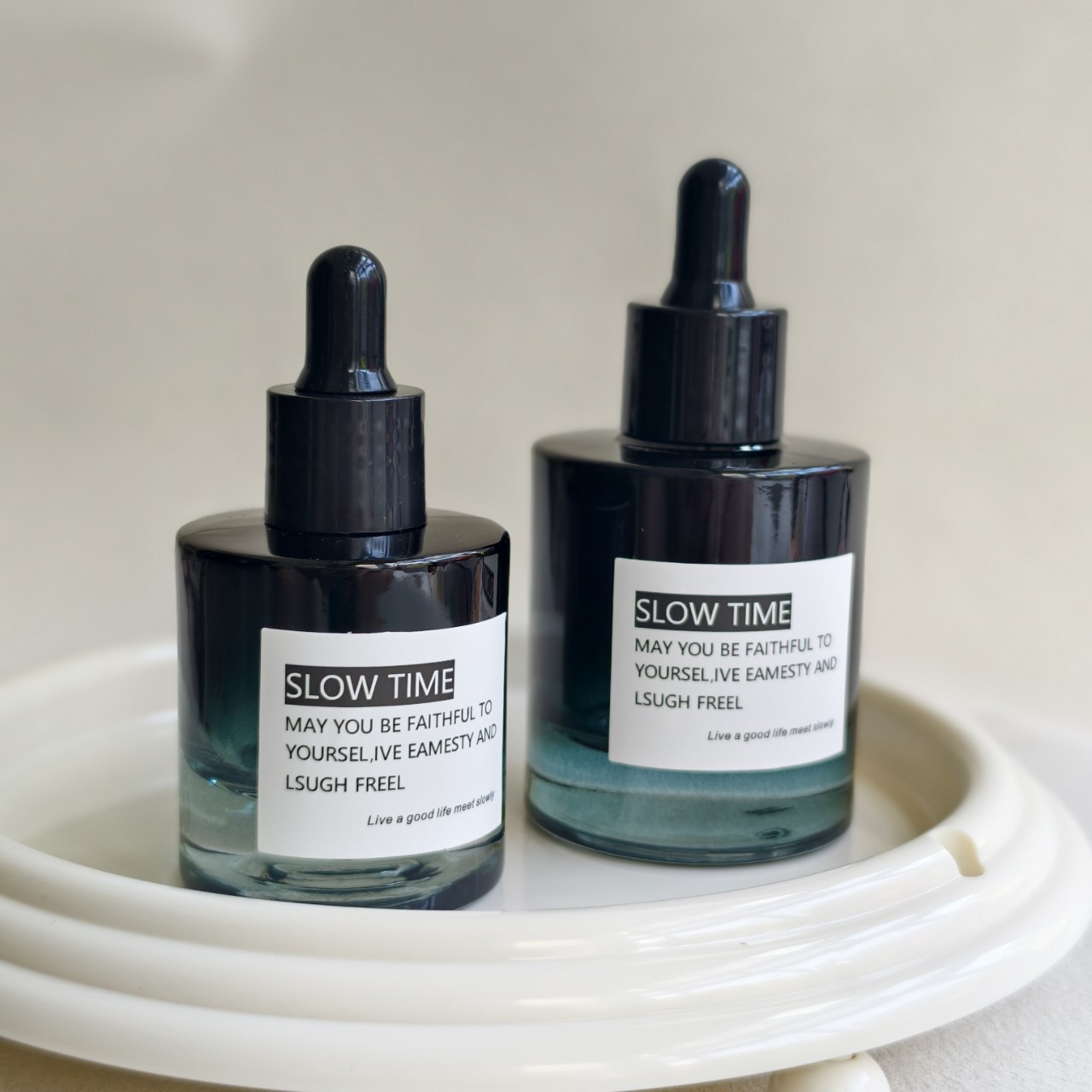 30ml 50ml 향수병 그라데이션 청록색 검정색 플랫 - Juice Bottle Dropper 리뷰 및 가격