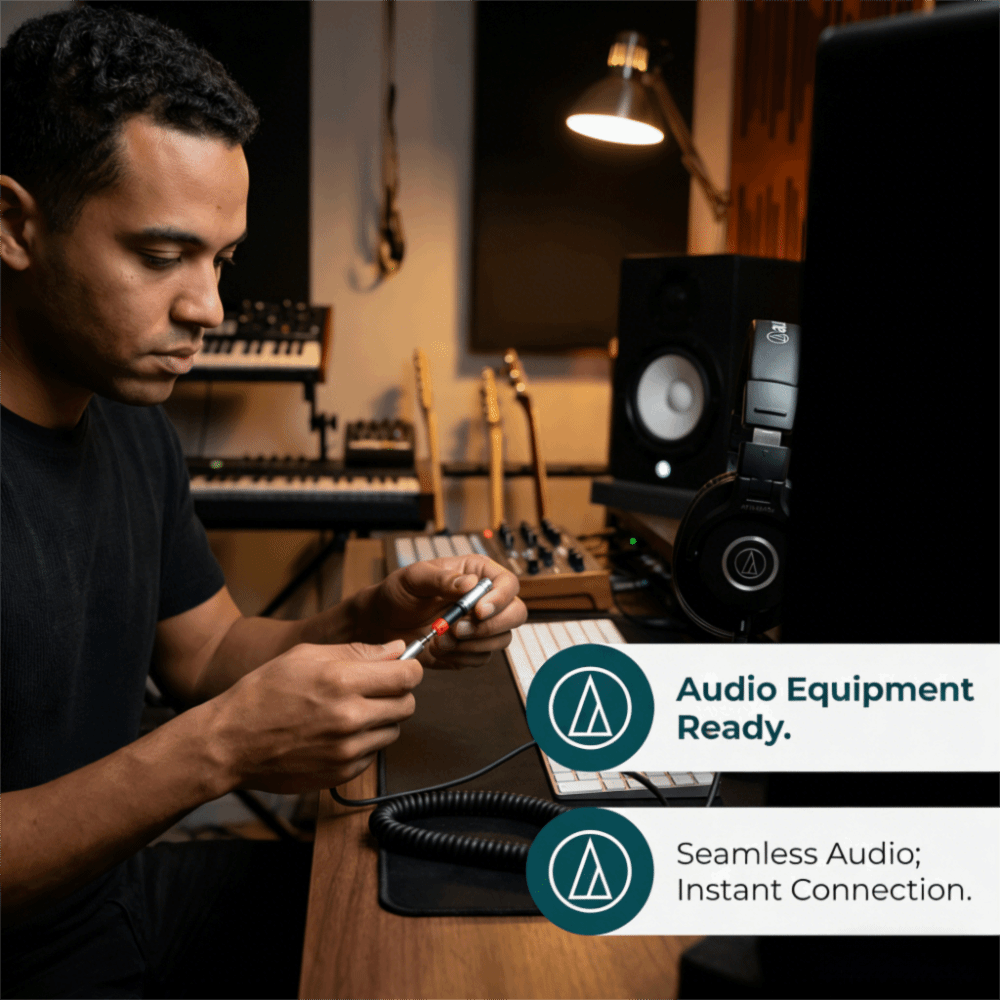 플러그 앤 플레이 2.5mm ~ 3.5mm 어댑터 변환 - Audio Technica Headphone Ath-M50X 리뷰 및 가격