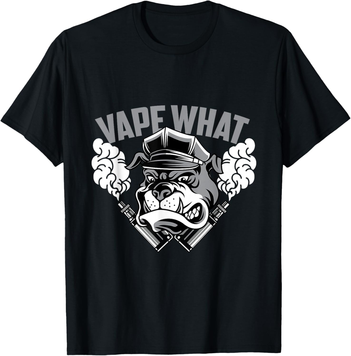 Vape What Bulldog 그래픽 프린트 남성용  - Vaping Shop 리뷰 및 가격